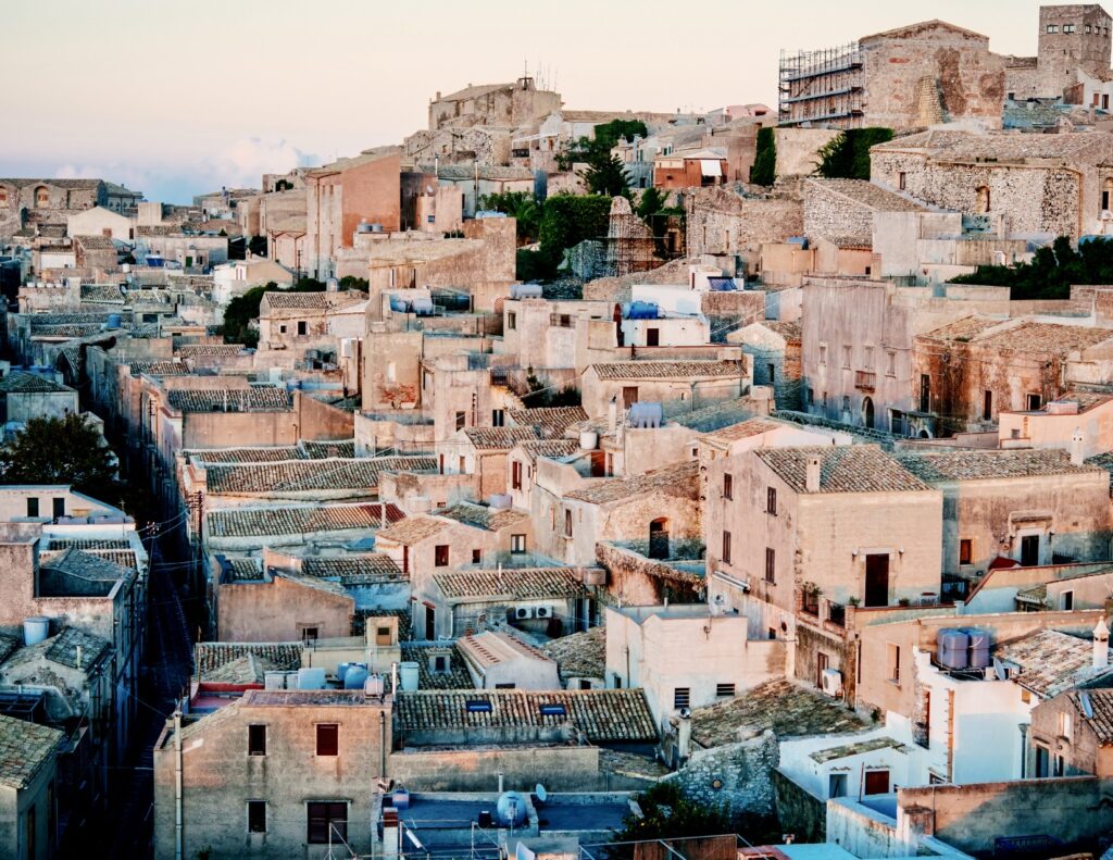 aerial view of Erice