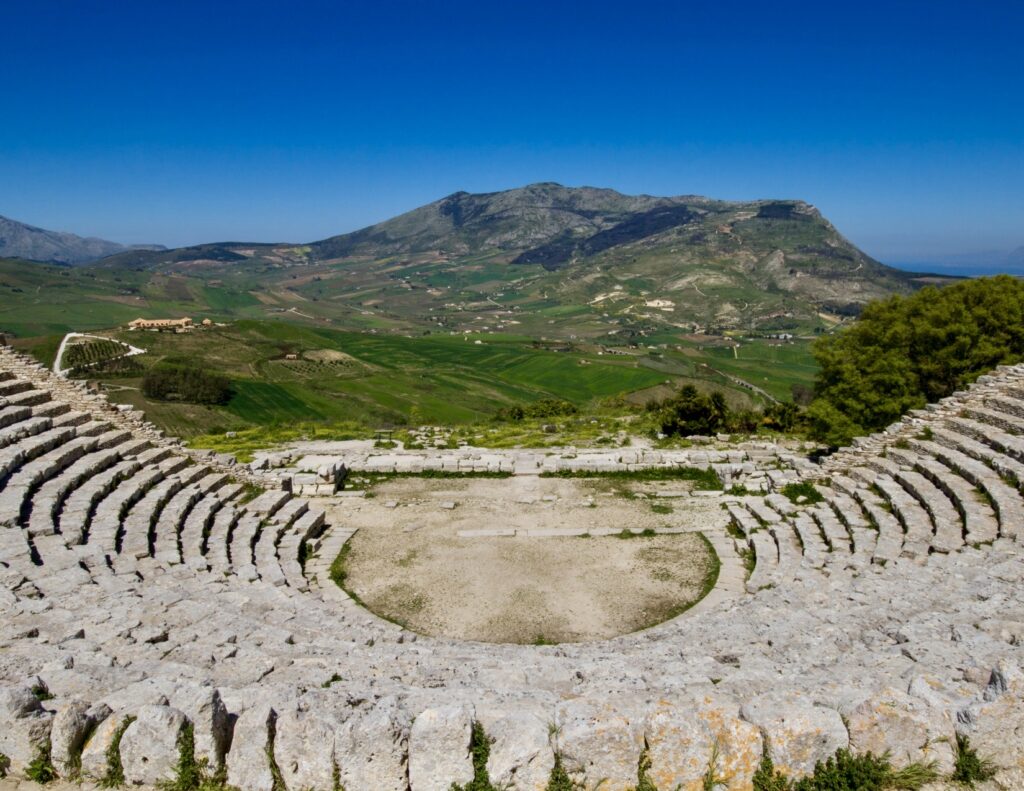 Greek style Elymian Theater at Segesta, must visit with 2 weeks in Sicily
