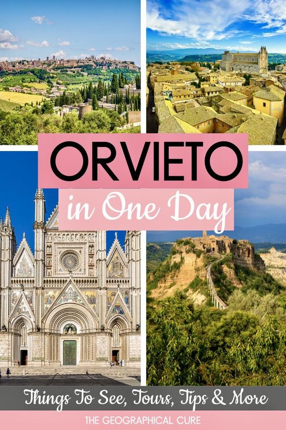 Pinterest pin for one day in Orvieto
