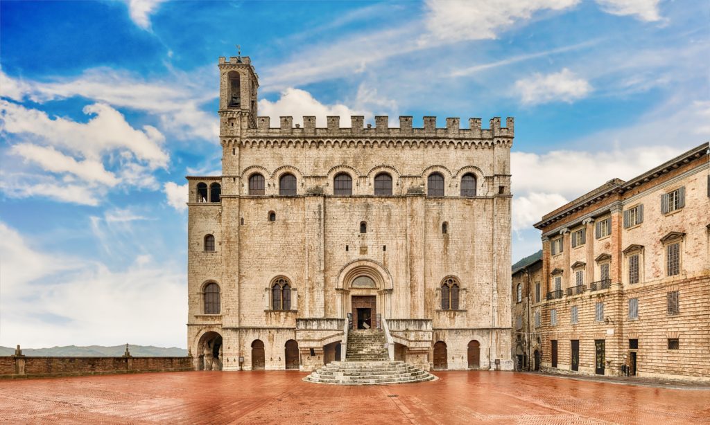 Palazzo dei Consoli in the Piazza Grande