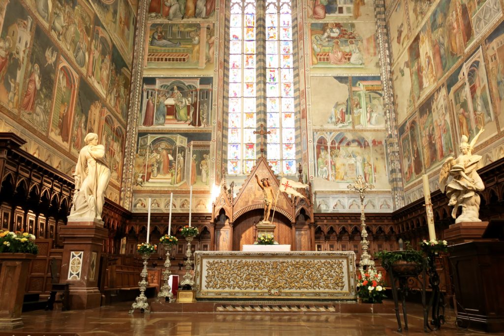 high altar and frescos
