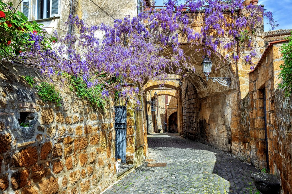 street in the old town of Orvieto