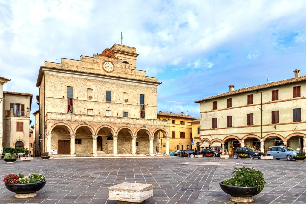 Piazza Municipio in hidden gem of Montefalco