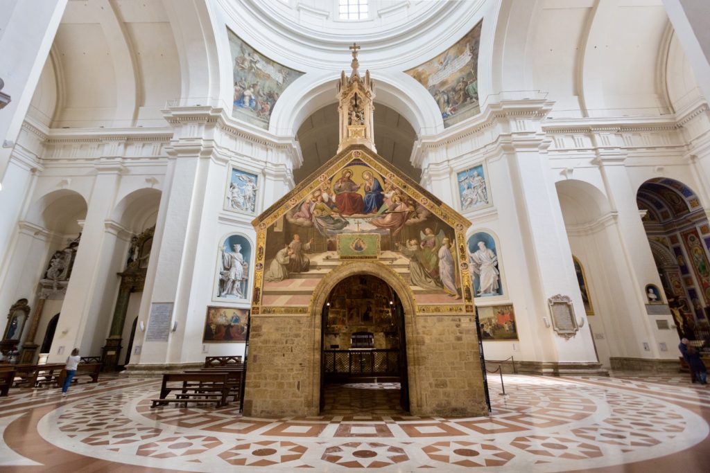 Franics' Porziuncola in the Basilica of Santa Maria degli Angeli