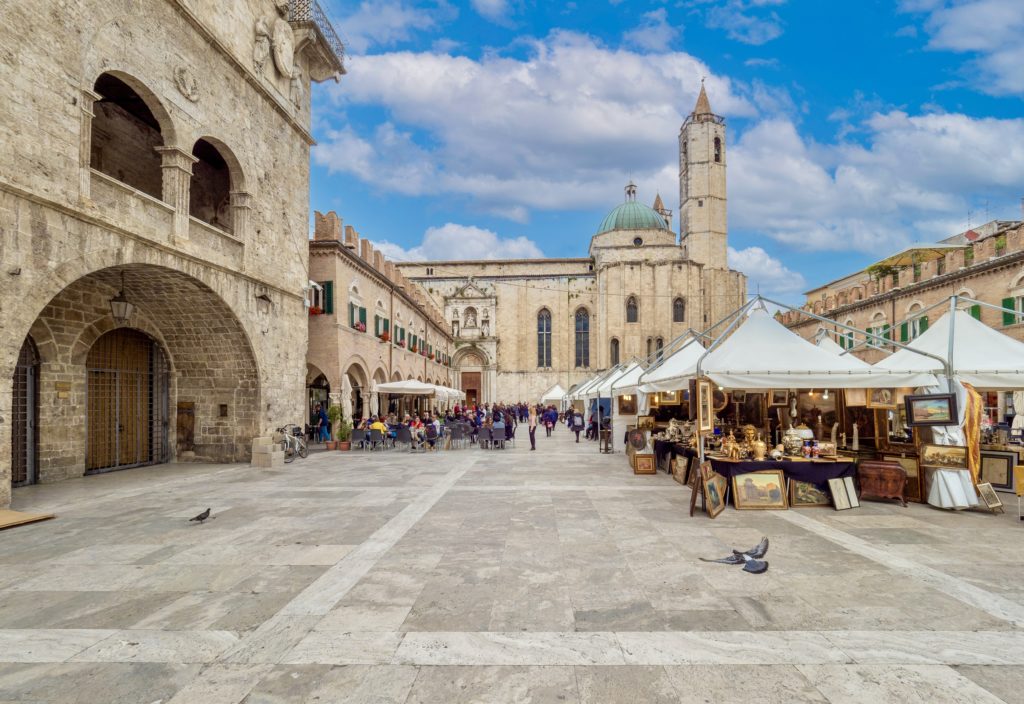 historic center of the medieval town of Ascoli Piceno