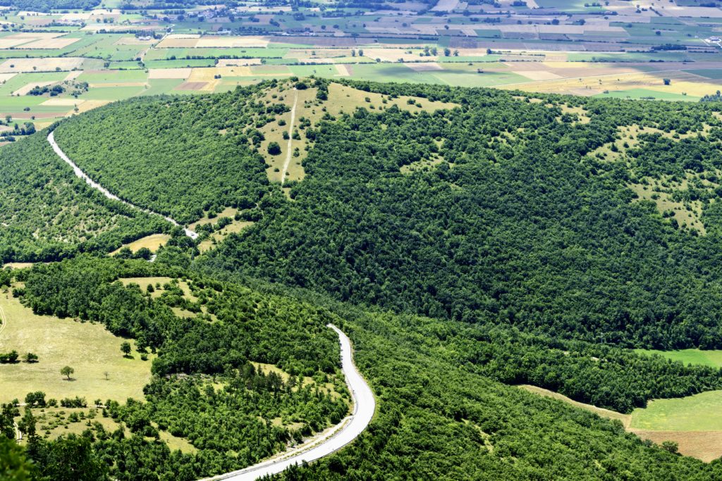 the plain of Norcia near Perugia