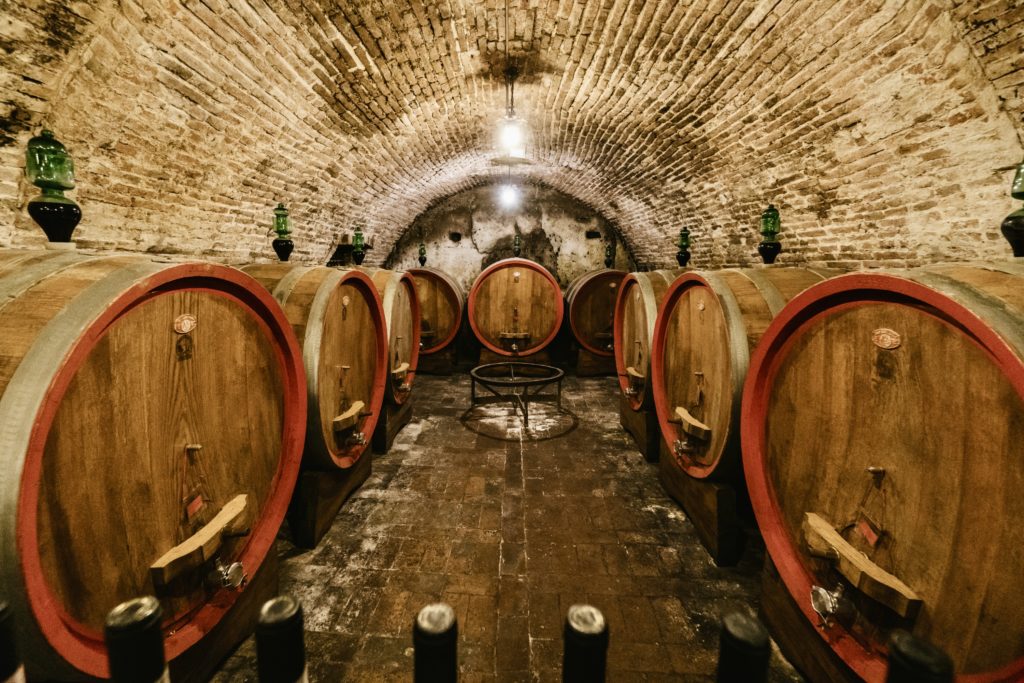 wine cellar in Montepulciano