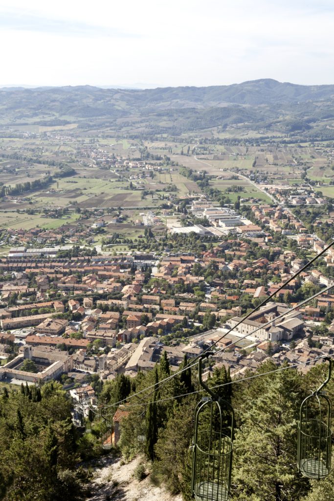 views from the Gubbio Funicular