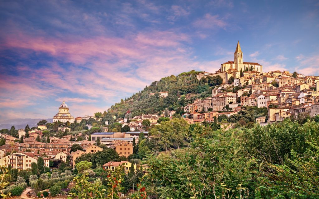 the medieval hill town of Todi