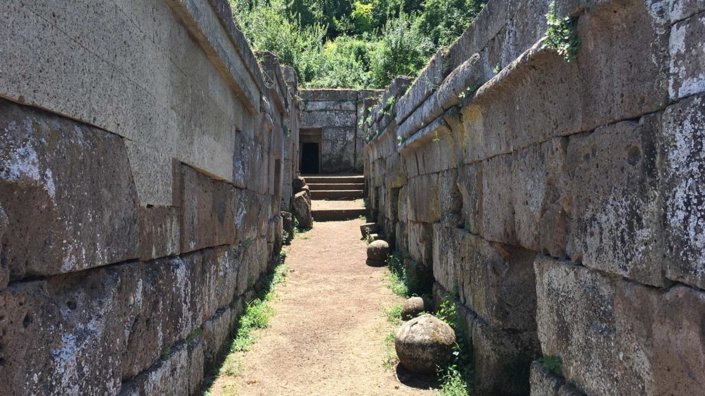 street in the Etruscan Necropolis