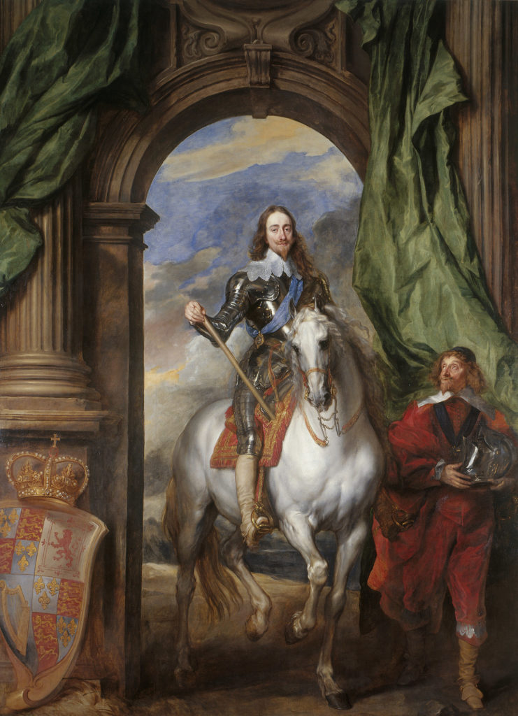Van Dyke, Charles I with Monsieur de St. Antoine, 1633 -- a famous painting in the British Royal Collection