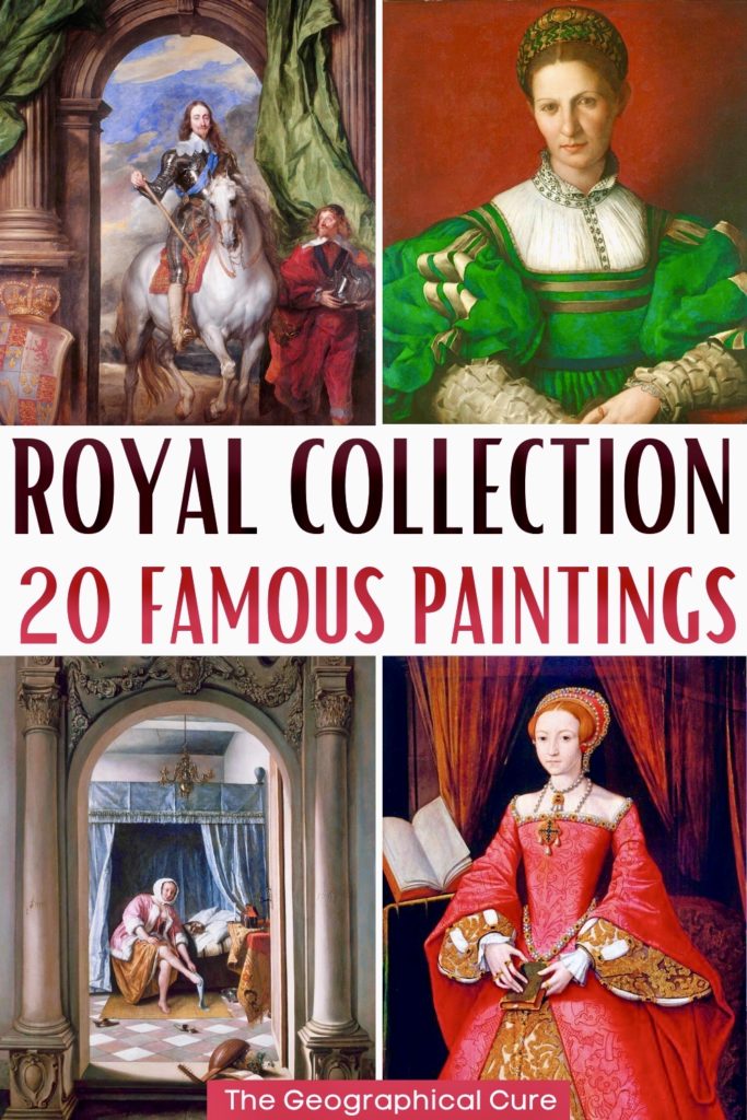 Pinterest pin for guide to famous paintings in the British Royal Collection