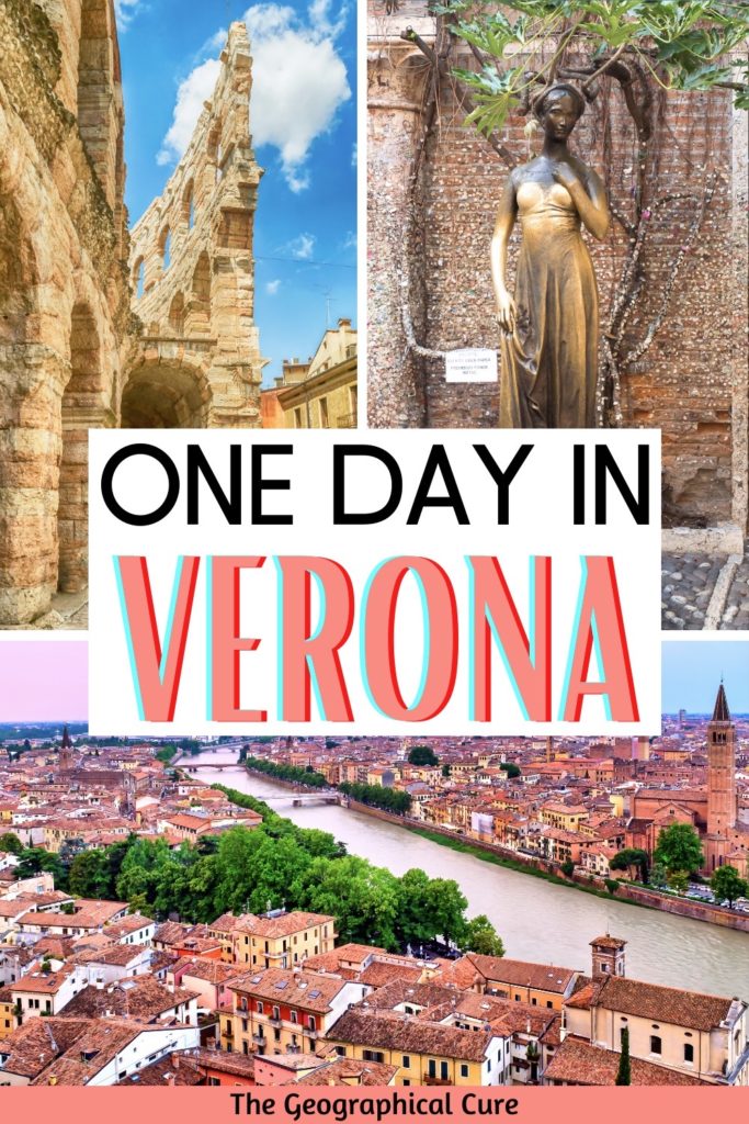 Pinterest pin for one day in Verona itinerary