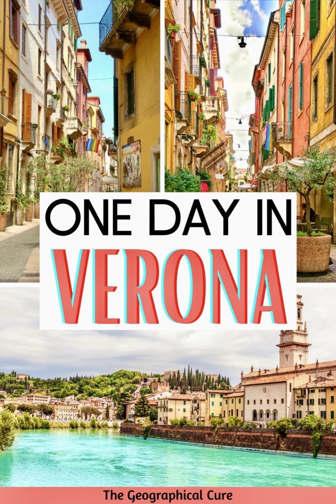 Pinterest pin for one day in Verona itinerary