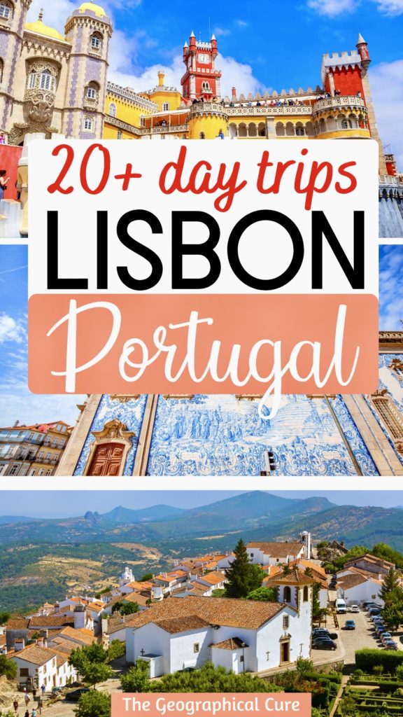 portugal places to visit in lisbon Pinterest pin for best day trips from Lisbon