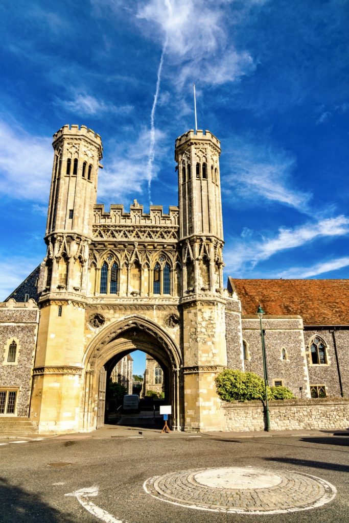Fyndon's Gate, the medieval gate of St. Augustine Abbey, which is a must visit attraction with one day in Canterbury