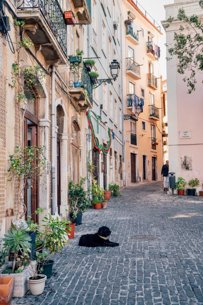 Largo dos Trigueiros in the Mouraria district of Lisbon