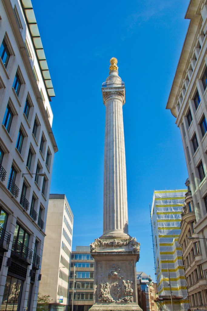 Monument to commemorate the Great Fire of London in 1666
