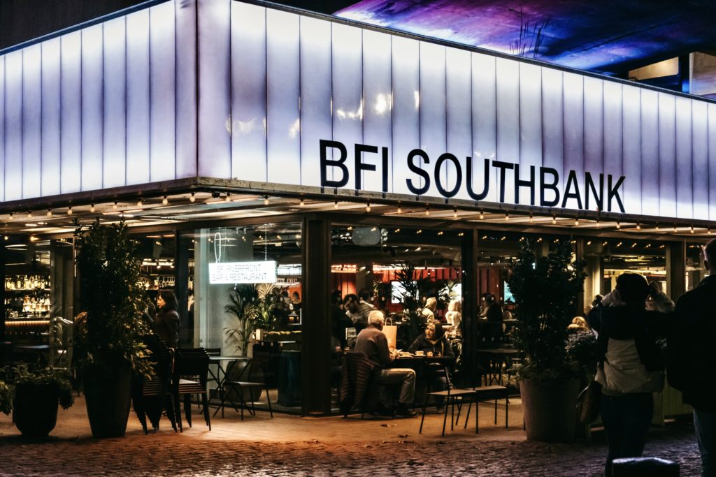 glass sheathed facade of BFI Southbank