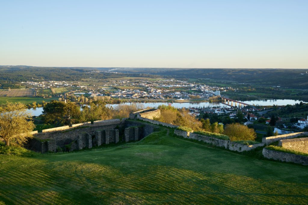 view of the town of Abrantes from its castle