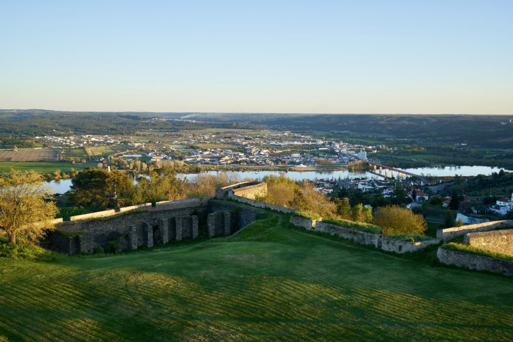 view of Abrantes from its castle