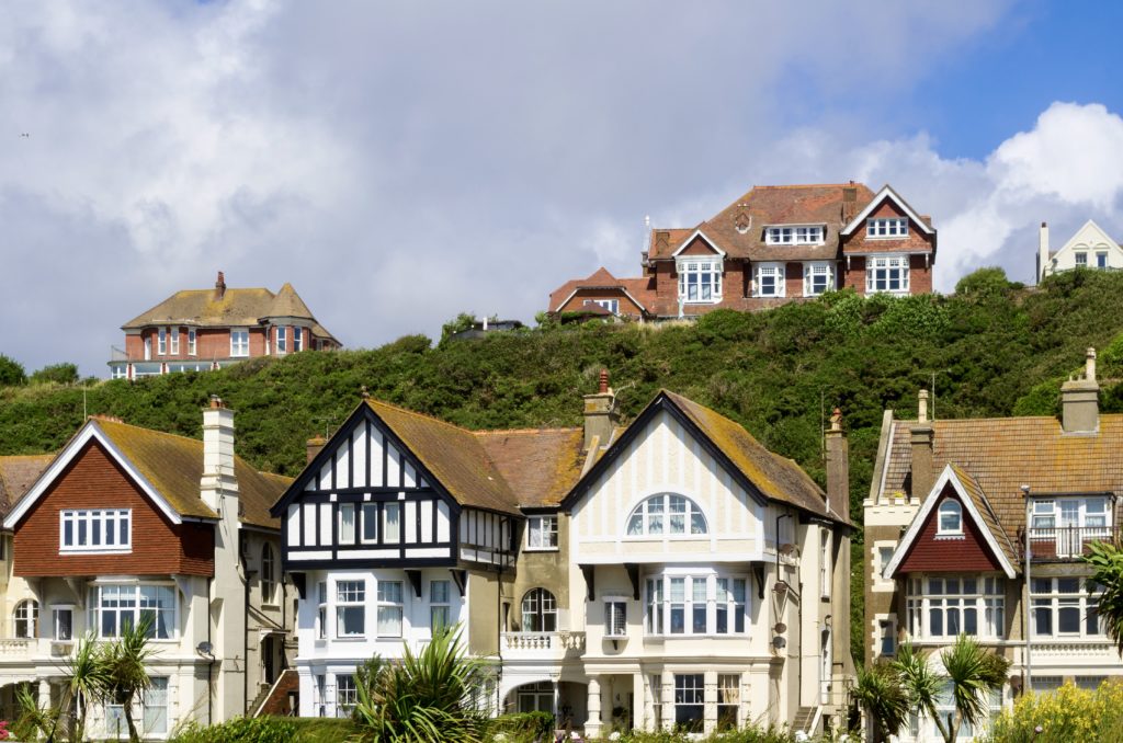 Victorian houses in Hastings, a unique day trip from London