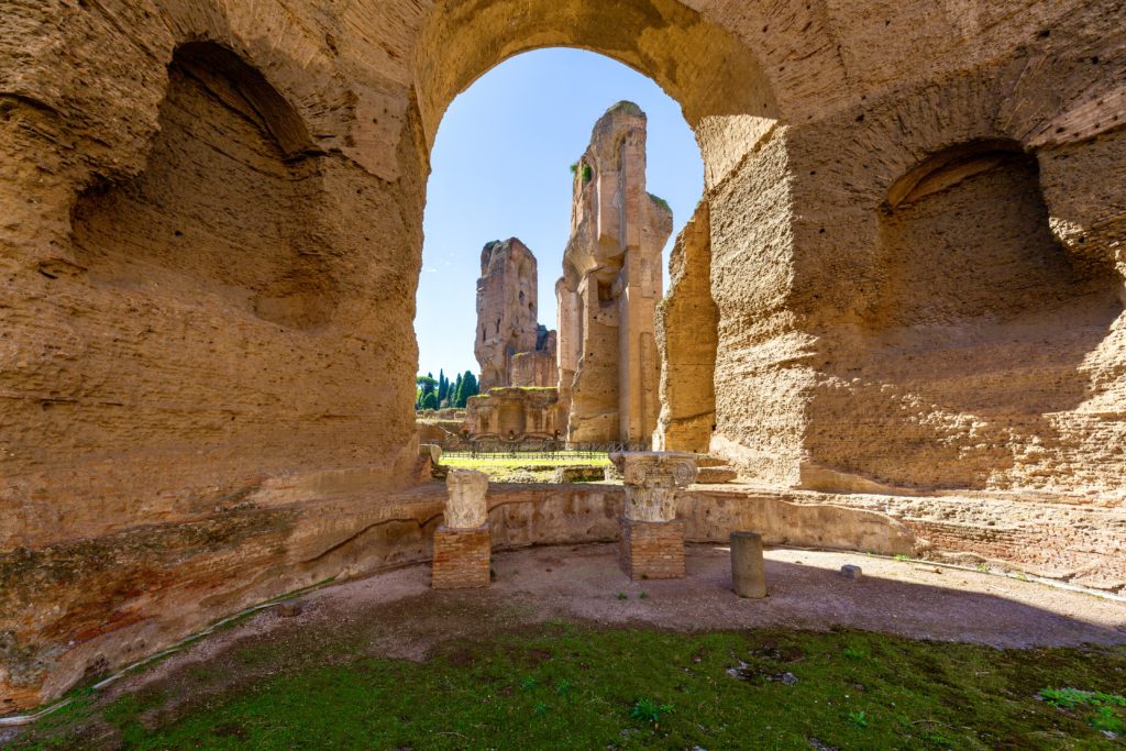 pool in the Baths of Caracalla 