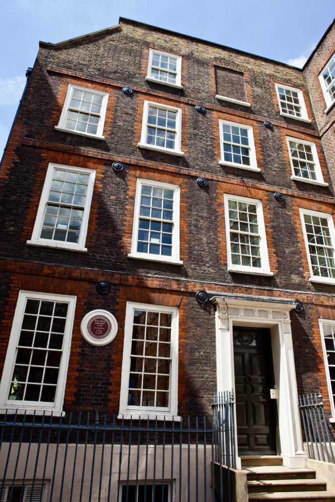 the former home of famous English writer Dr. Samuel Johnson
