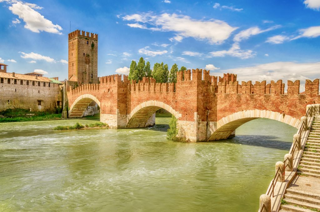 Scaliger Bridge at the Castelvecchio Castle