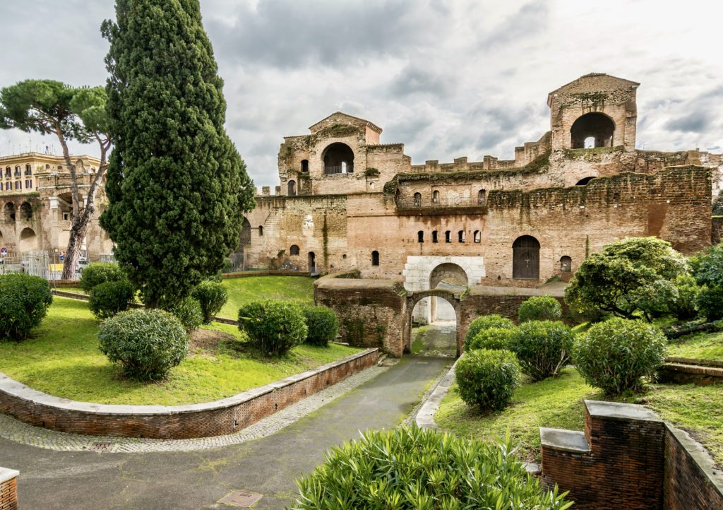 the Porta Asinaria, a gate in the Aurelian Walls 