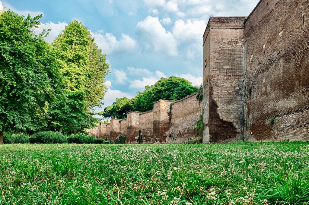 park near the Aurelian Walls