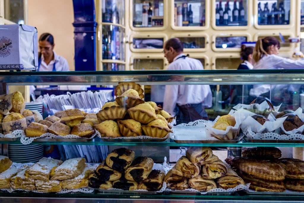 pastries in the famous Pasteis de Belem