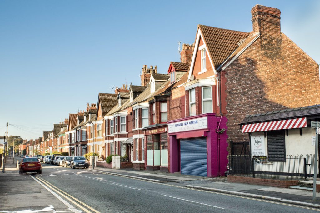 Penny Lane area of Liverpool