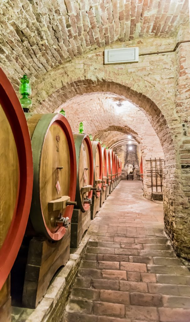 wine cellar in Montepulciano