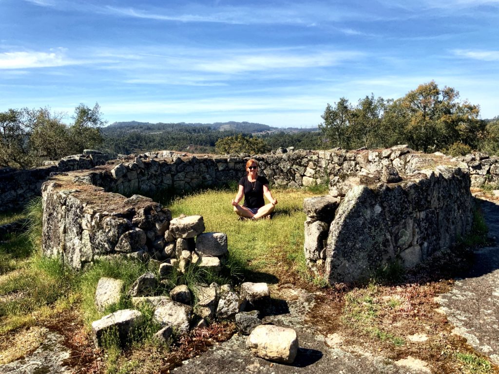 me resting in the ruins of Citania de Briteiros