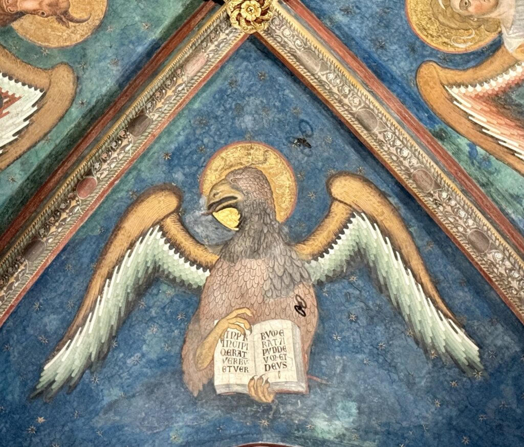 frescos of the eagle of St. John