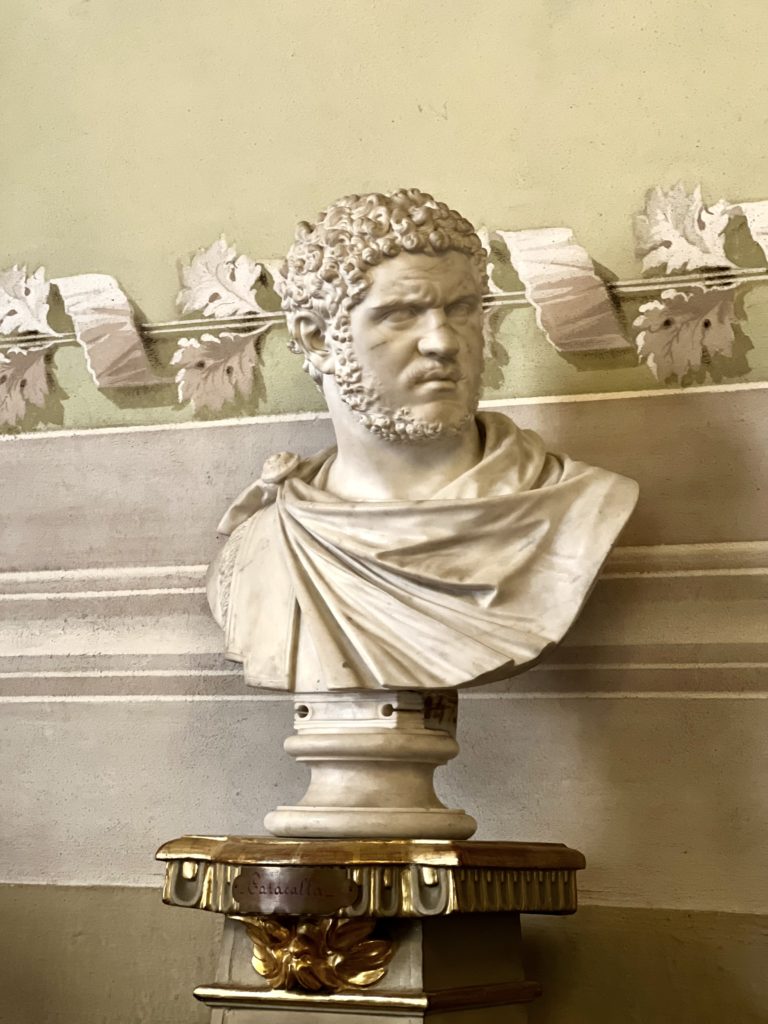 bust of Caracalla in Florence's Pitti Palace