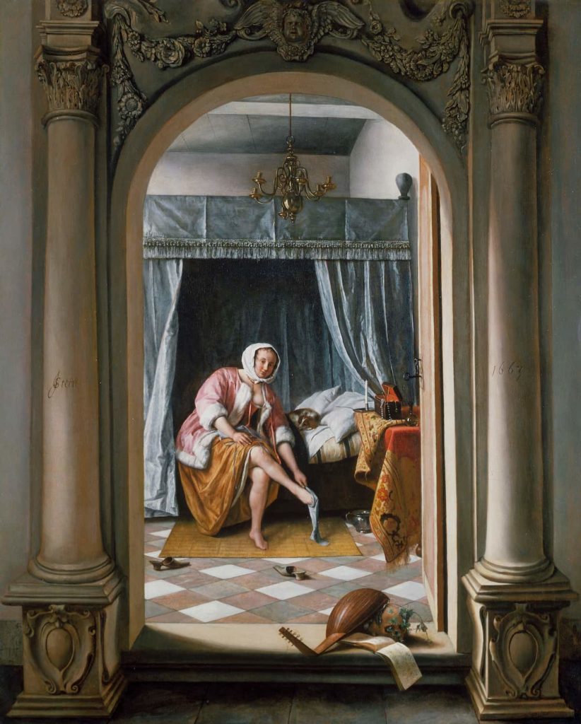 Jan Steen, A Woman at her Toilet, 1663