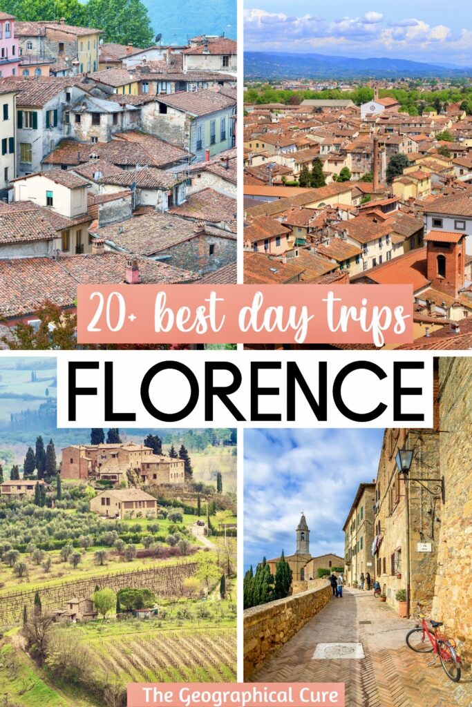 Pinterest pin for best day trips from Florence