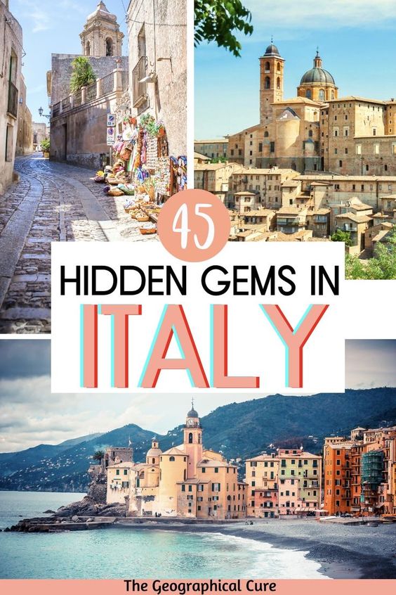 Pinterest pin for hidden gems in Italy