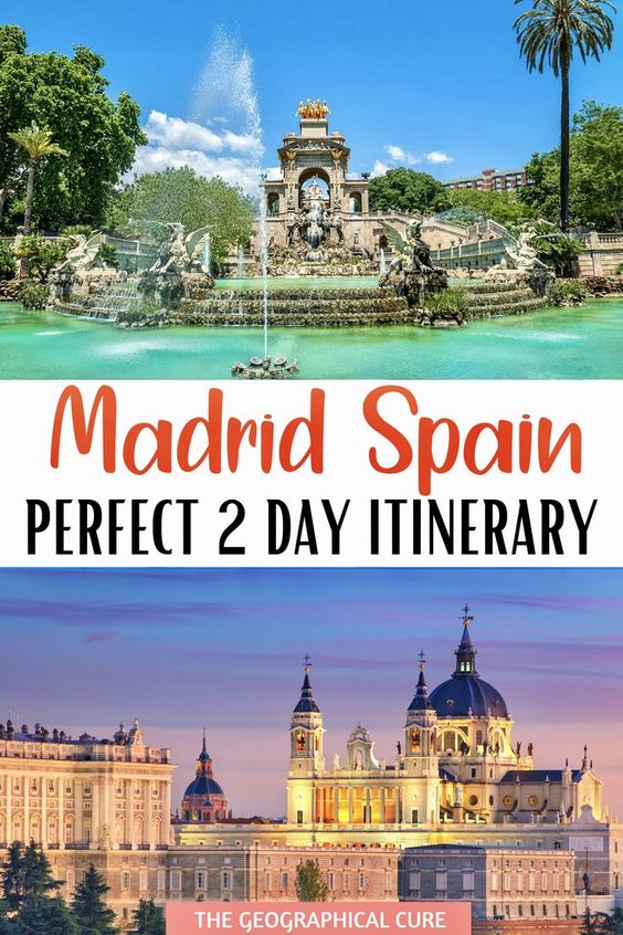 Pinterest pin for 2 days in Madrid itinerary