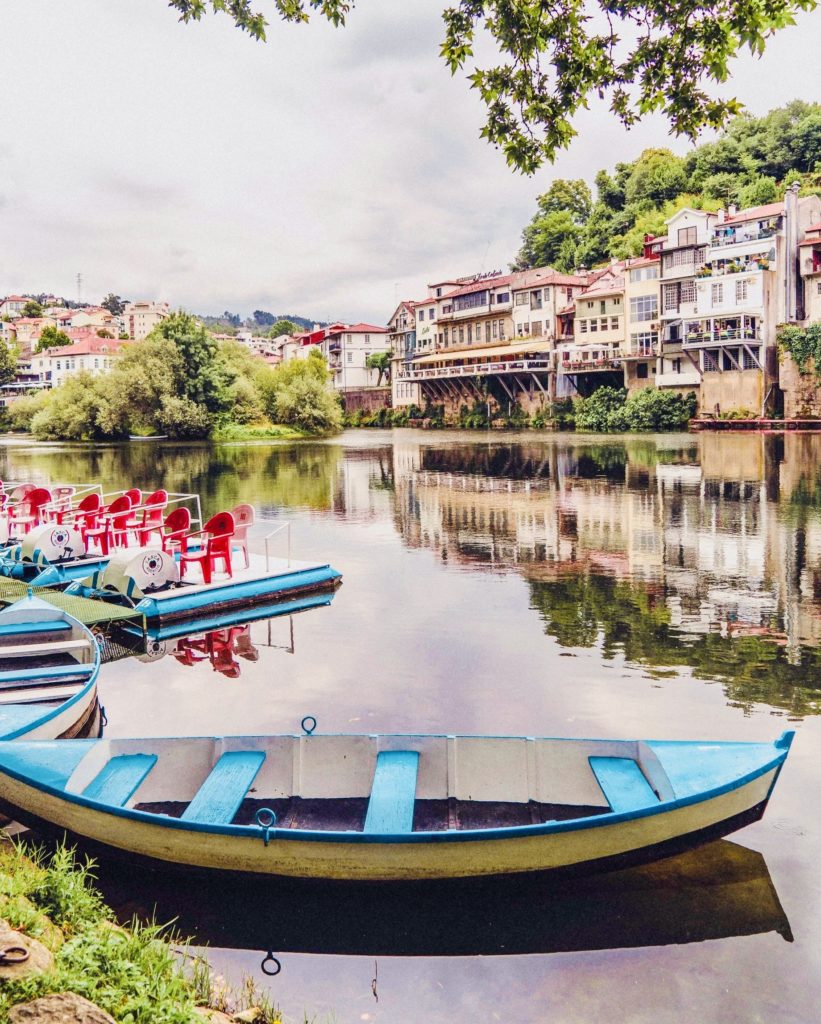 the town of Amarante on the Tamega River