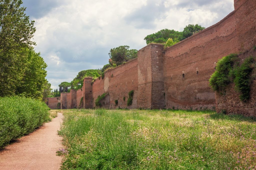 view of the Aurelian Walls