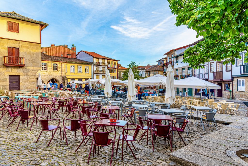 Praca de Sao Tiago in the old town of Guimaraes