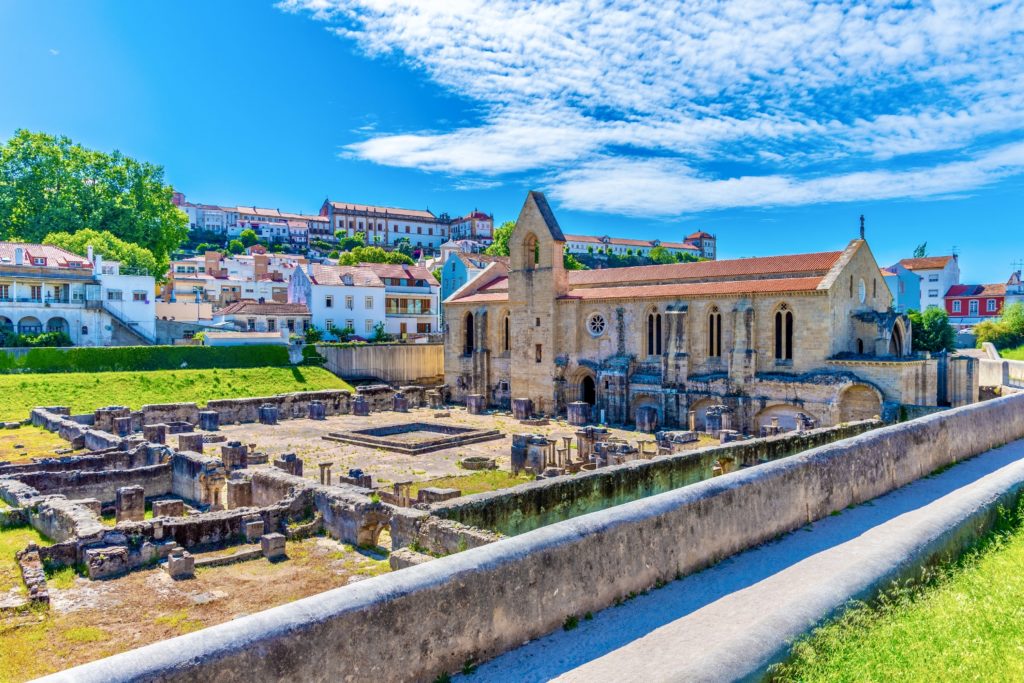 ruins of monastery of Santa Clara a Velha in Coimbra