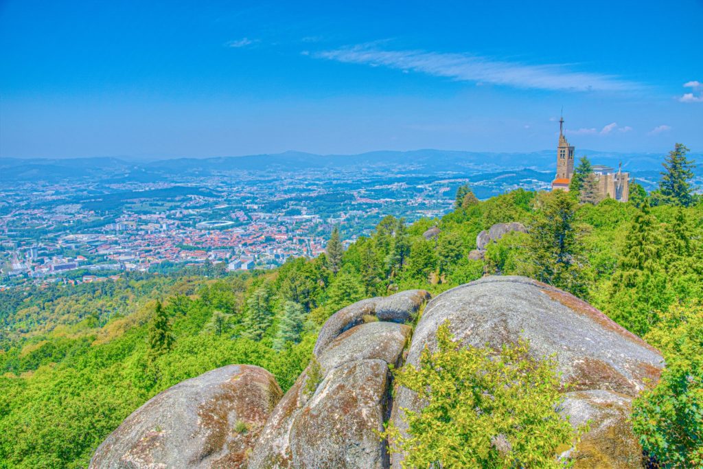 Sanctuary of Penha overlooking Guimaraes