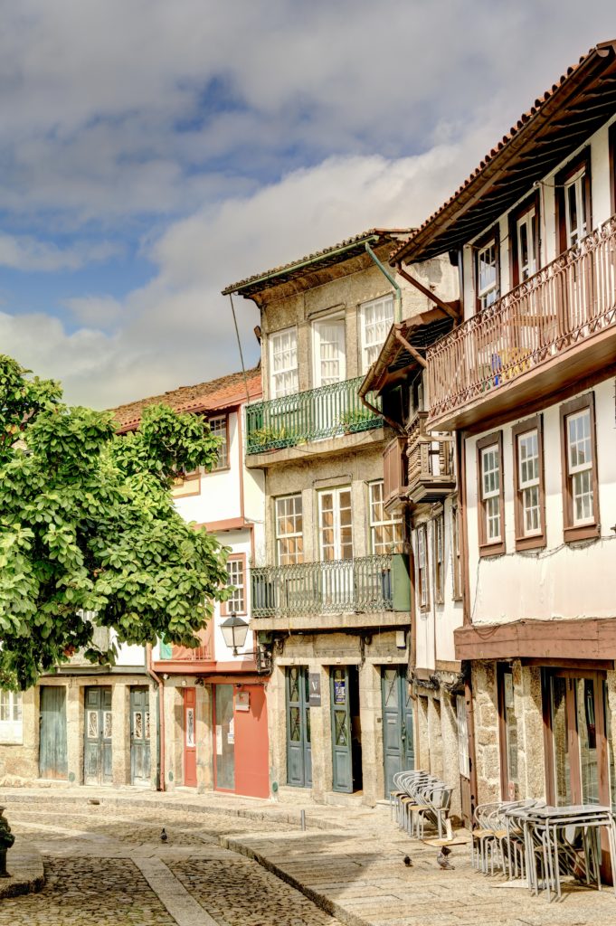 pretty facades in Guimaraes