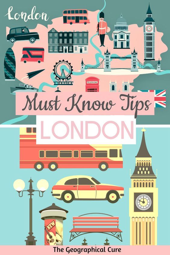 Pinterest pin graphic for tips for visiting London