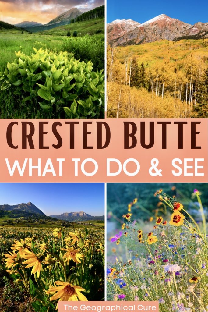 Pinterest pin for best things to do in Crested Butte