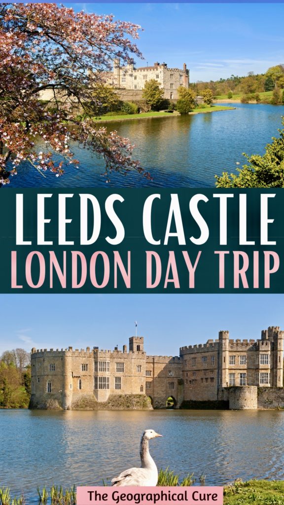 Pinterest pin or guide to Leeds Castle